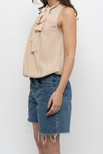Load image into Gallery viewer, Vintage x MAX MARA Nude Silk Blouse (S, M)