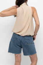 Load image into Gallery viewer, Vintage x MAX MARA Nude Silk Blouse (S, M)