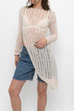 Load image into Gallery viewer, PALOMA WOOL x Cream Sheer Knit Sweater (XS, S)