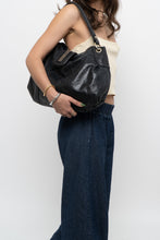 Load image into Gallery viewer, Vintage x MARCIANO Black Leather Oversized Purse