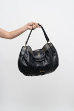 Load image into Gallery viewer, Vintage x MARCIANO Black Leather Oversized Purse