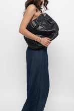 Load image into Gallery viewer, Vintage x MARCIANO Black Leather Oversized Purse