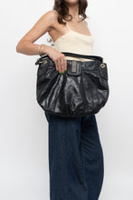 Load image into Gallery viewer, Vintage x MARCIANO Black Leather Oversized Purse