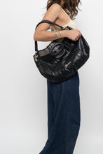 Load image into Gallery viewer, Vintage x MARCIANO Black Leather Oversized Purse