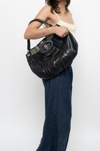 Load image into Gallery viewer, Vintage x MARCIANO Black Leather Oversized Purse