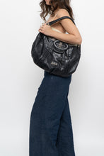 Load image into Gallery viewer, Vintage x MARCIANO Black Leather Oversized Purse
