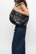 Load image into Gallery viewer, Vintage x MARCIANO Black Leather Oversized Purse