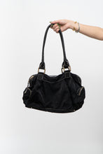 Load image into Gallery viewer, Vintage x GUESS Black Canvas Oversized Purse