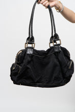 Load image into Gallery viewer, Vintage x GUESS Black Canvas Oversized Purse