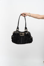 Load image into Gallery viewer, Vintage x GUESS Black Canvas Oversized Purse