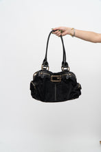 Load image into Gallery viewer, Vintage x GUESS Black Canvas Oversized Purse