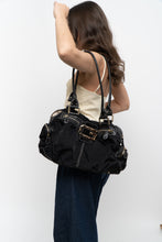 Load image into Gallery viewer, Vintage x GUESS Black Canvas Oversized Purse