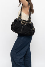 Load image into Gallery viewer, Vintage x GUESS Black Canvas Oversized Purse