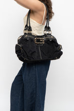 Load image into Gallery viewer, Vintage x GUESS Black Canvas Oversized Purse