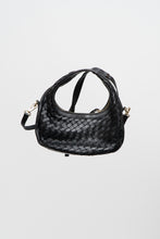 Load image into Gallery viewer, Vintage x Made in Italy x Black Woven Leather Purse