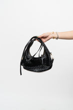 Load image into Gallery viewer, Vintage x Made in Italy x Black Woven Leather Purse