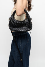 Load image into Gallery viewer, Vintage x Made in Italy x Black Woven Leather Purse