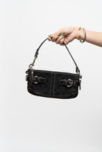Load image into Gallery viewer, Vintage x COACH Black Monogram Mini Purse
