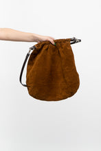 Load image into Gallery viewer, Vintage x Made in Italy x ARNOLD CHURGIN Camel Suede Slouch Purse