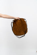 Load image into Gallery viewer, Vintage x Made in Italy x ARNOLD CHURGIN Camel Suede Slouch Purse