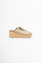 Load image into Gallery viewer, Vintage x Olive Leather Platform Sandals (10)