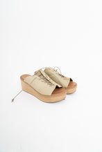 Load image into Gallery viewer, Vintage x Olive Leather Platform Sandals (10)