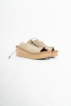 Load image into Gallery viewer, Vintage x Olive Leather Platform Sandals (10)