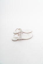 Load image into Gallery viewer, Vintage x STUART WEITZMAN White Leather Studded Sandals (7, 7.5)