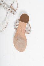 Load image into Gallery viewer, Vintage x STUART WEITZMAN White Leather Studded Sandals (7, 7.5)