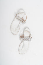 Load image into Gallery viewer, Vintage x STUART WEITZMAN White Leather Studded Sandals (7, 7.5)