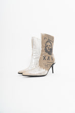 Load image into Gallery viewer, Vintage x SPRING Deadstock Silver Stiletto Boots (5, 5.5)