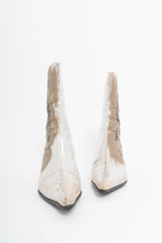 Load image into Gallery viewer, Vintage x SPRING Deadstock Silver Stiletto Boots (5, 5.5)