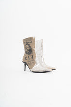 Load image into Gallery viewer, Vintage x SPRING Deadstock Silver Stiletto Boots (5, 5.5)