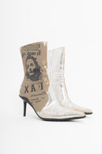 Load image into Gallery viewer, Vintage x SPRING Deadstock Silver Stiletto Boots (5, 5.5)