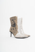 Load image into Gallery viewer, Vintage x SPRING Deadstock Silver Stiletto Boots (5, 5.5)