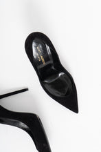 Load image into Gallery viewer, NINE WEST x Black Croc Leather Flat Sandals (7-8)