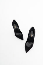 Load image into Gallery viewer, YVES SAINT LAURENT x Black Soft Suede Stilettos (6.5)