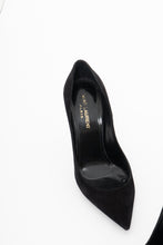 Load image into Gallery viewer, YVES SAINT LAURENT x Black Soft Suede Stilettos (6.5)
