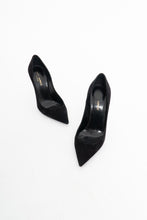 Load image into Gallery viewer, YVES SAINT LAURENT x Black Soft Suede Stilettos (6.5)