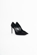 Load image into Gallery viewer, YVES SAINT LAURENT x Black Soft Suede Stilettos (6.5)