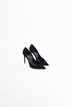 Load image into Gallery viewer, YVES SAINT LAURENT x Black Soft Suede Stilettos (6.5)