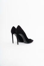 Load image into Gallery viewer, YVES SAINT LAURENT x Black Soft Suede Stilettos (6.5)