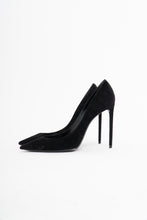 Load image into Gallery viewer, YVES SAINT LAURENT x Black Soft Suede Stilettos (6.5)
