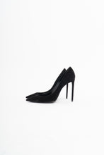 Load image into Gallery viewer, YVES SAINT LAURENT x Black Soft Suede Stilettos (6.5)
