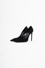 Load image into Gallery viewer, YVES SAINT LAURENT x Black Soft Suede Stilettos (6.5)