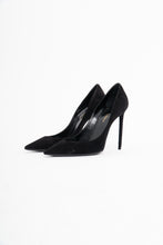Load image into Gallery viewer, YVES SAINT LAURENT x Black Soft Suede Stilettos (6.5)