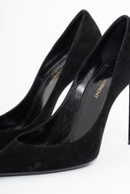 Load image into Gallery viewer, YVES SAINT LAURENT x Black Soft Suede Stilettos (6.5)