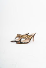 Load image into Gallery viewer, GUESS x Leopard Pony Hair Heeled Sandals (7)