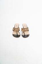 Load image into Gallery viewer, GUESS x Leopard Pony Hair Heeled Sandals (7)
