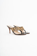 Load image into Gallery viewer, GUESS x Leopard Pony Hair Heeled Sandals (7)